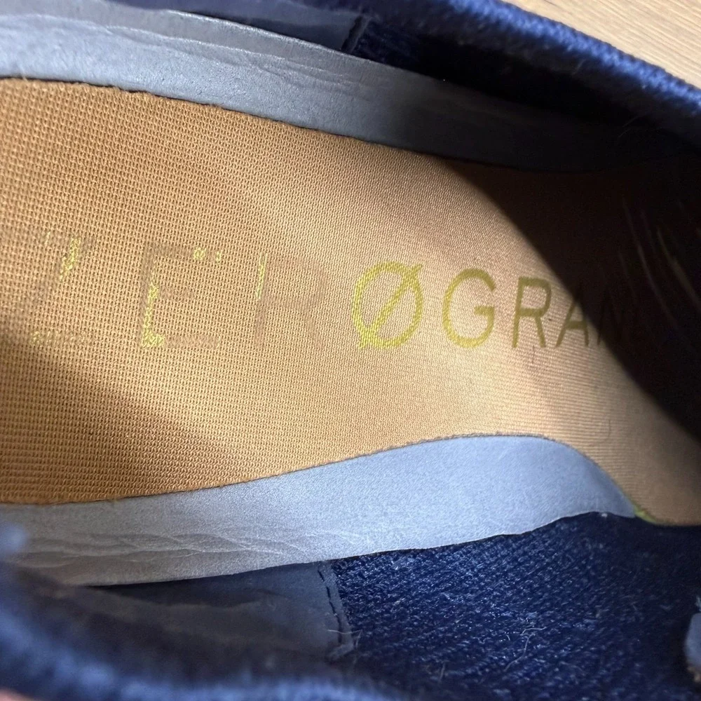 Cole Haan Zero Grand Mesh Wingtip 9 M Navy Blue Stitchlite Oxfords